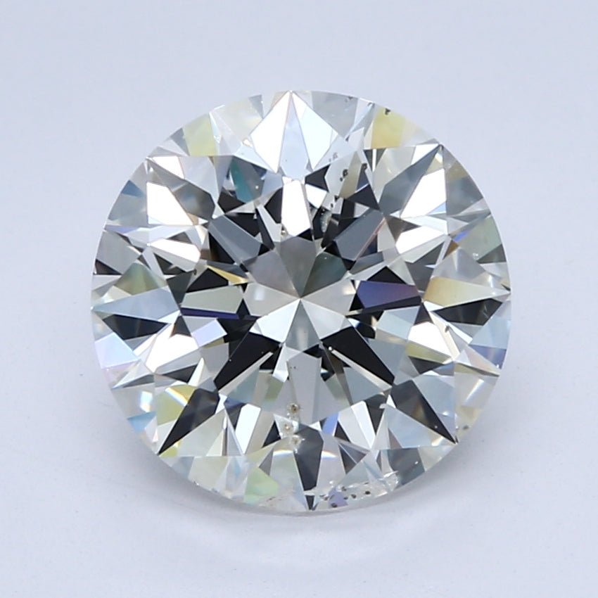3.5 Carat Round - Natural Diamond - 3.5 - G - Slightly Included - EX - EX - EX - Diamonds By Rothschild