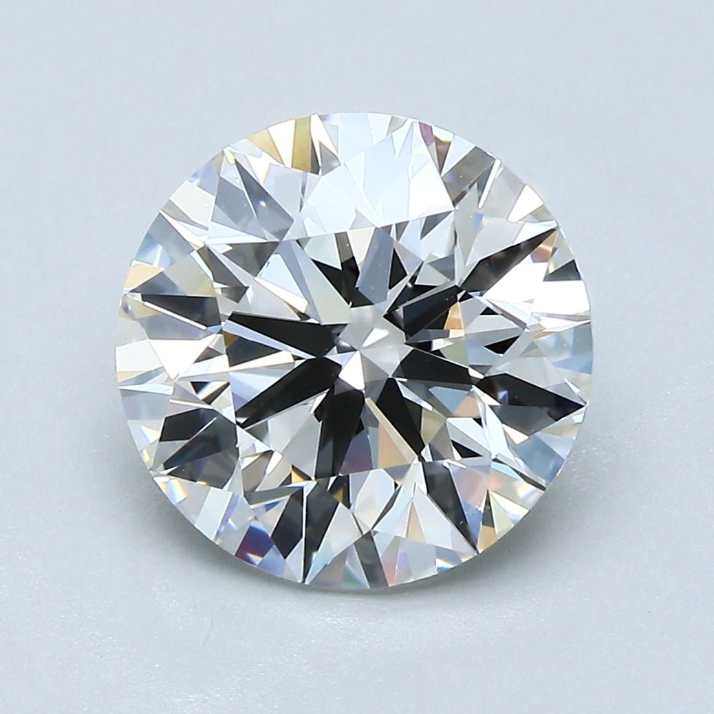 3.5 Carat Round - Natural Diamond - 3.5 - H - VS2 - EX - EX - EX - Diamonds By Rothschild