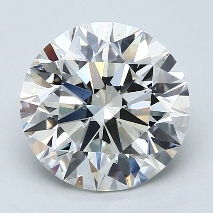 3.5 Carat Round - Natural Diamond - 3.5 - I - SI1 - EX - EX - EX - Diamonds By Rothschild