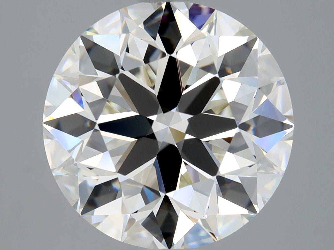 3.5 Carat Round - Natural Diamond - 3.5 - I - VVS2 - EX - EX - Diamonds By Rothschild