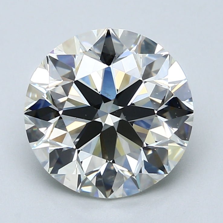 3.5 Carat Round - Natural Diamond - 3.5 - J - VS2 - EX - EX - EX - Diamonds By Rothschild