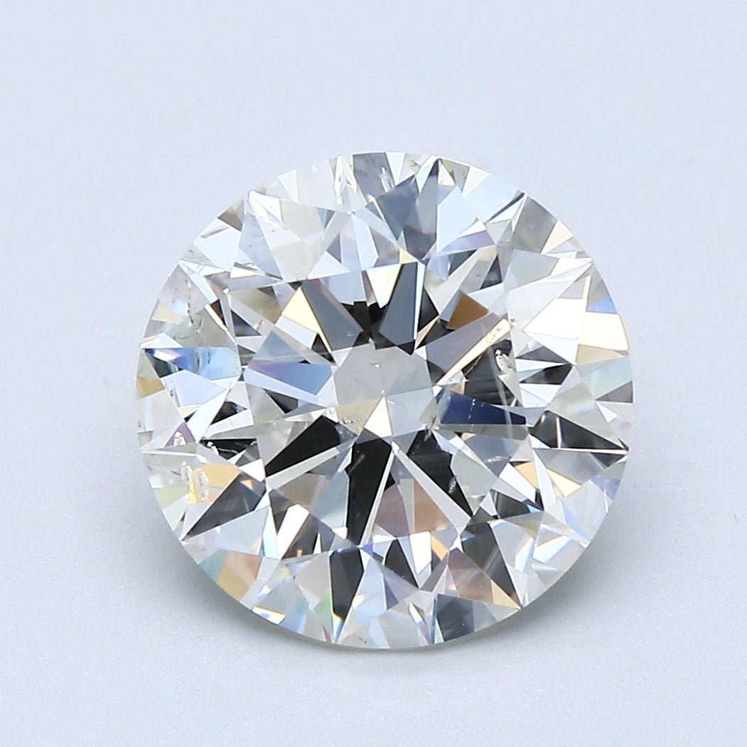 3.5 Carat Round - Natural Diamond - 3.51 - I - SI2 - EX - EX - EX - Diamonds By Rothschild