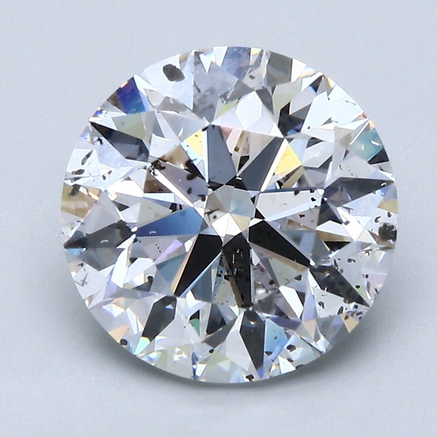 3.5 Carat Round - Natural Diamond - 3.52 - E - SI2 - EX - EX - EX - Diamonds By Rothschild
