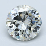 3.5 Carat Round - Natural Diamond - 3.53 - J - I1 - G - G - VG - Diamonds By Rothschild