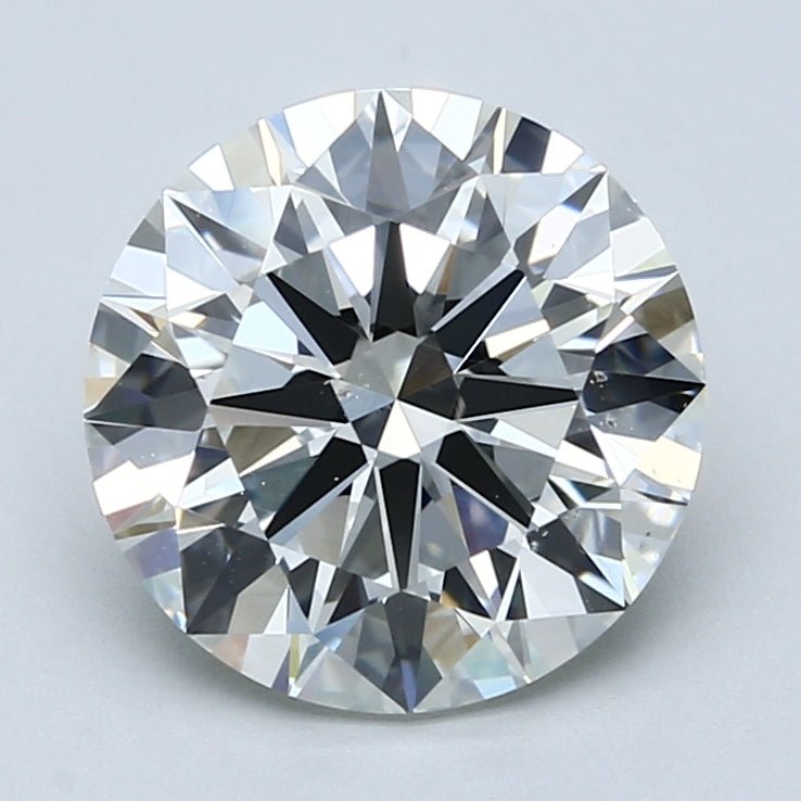3.5 Carat Round - Natural Diamond - 3.61 - H - VS2 - EX - EX - EX - Diamonds By Rothschild