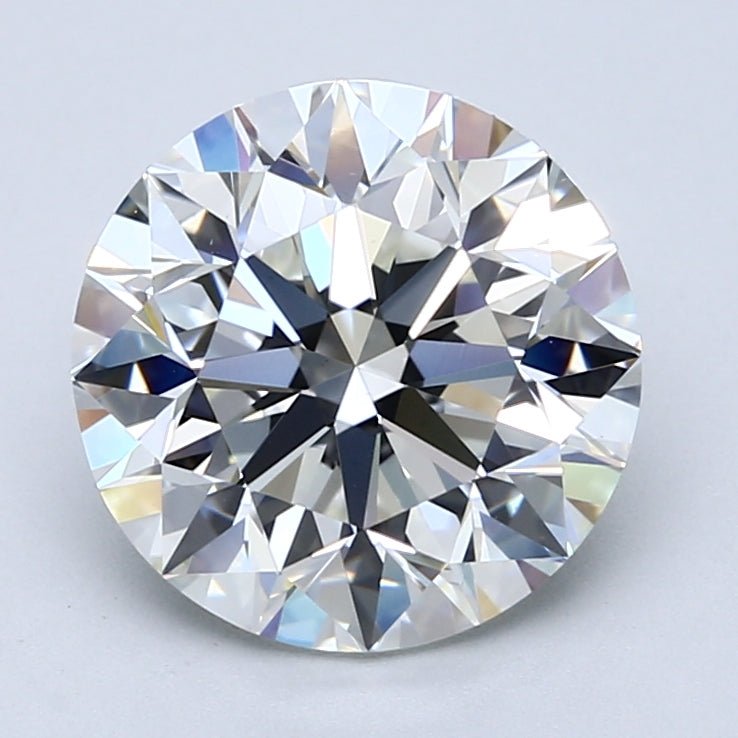 3.5 Carat Round - Natural Diamond - 3.71 - H - VS1 - EX - EX - EX - Diamonds By Rothschild