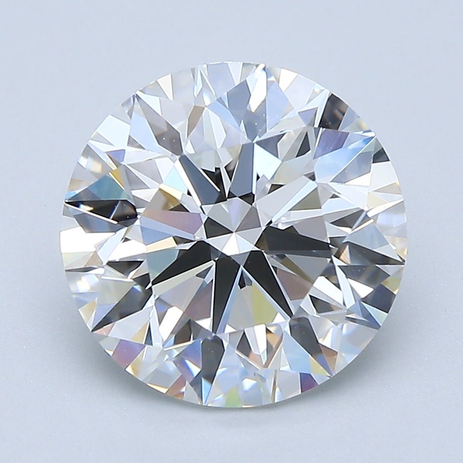 3.5 Carat Round - Natural Diamond - 3.73 - F - VVS2 - EX - EX - EX - Diamonds By Rothschild