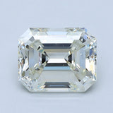 4 Carat Emerald - Natural Diamond - 3.89 - K - SI1 - G - G - VG - Diamonds By Rothschild