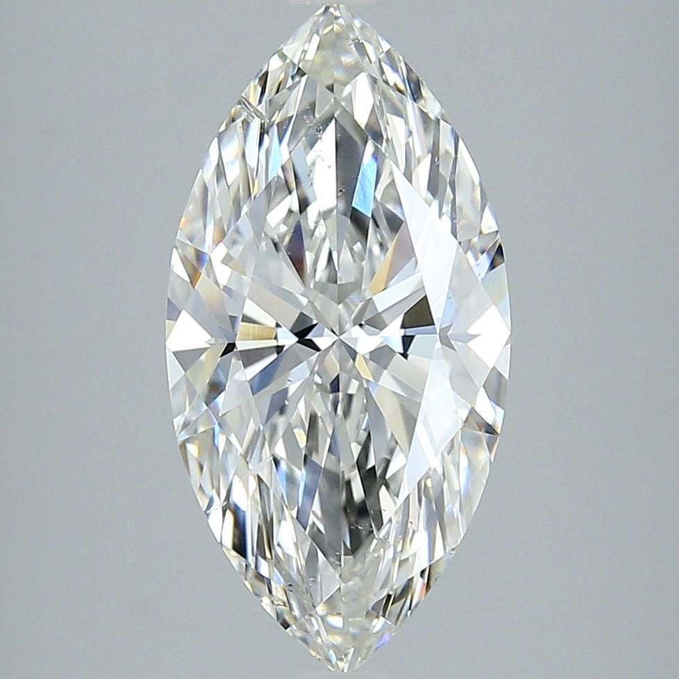 4 Carat Marquise - Natural Diamond - 4.2 - I - SI2 - EX - EX - EX - Diamonds By Rothschild