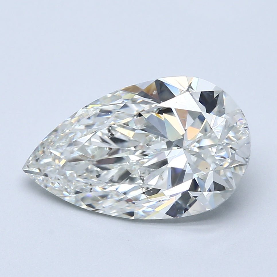 4 Carat Natural Diamond - PEAR - 4.01 - H - SI2 - Diamonds By Rothschild