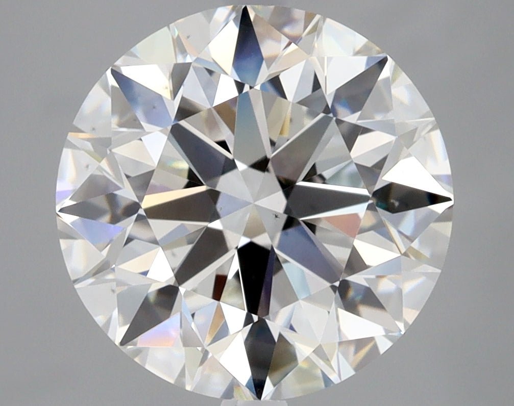 4 Carat Round Cut Natural Diamond - G VS2 - 4.01ct - EX Symmetry Grade