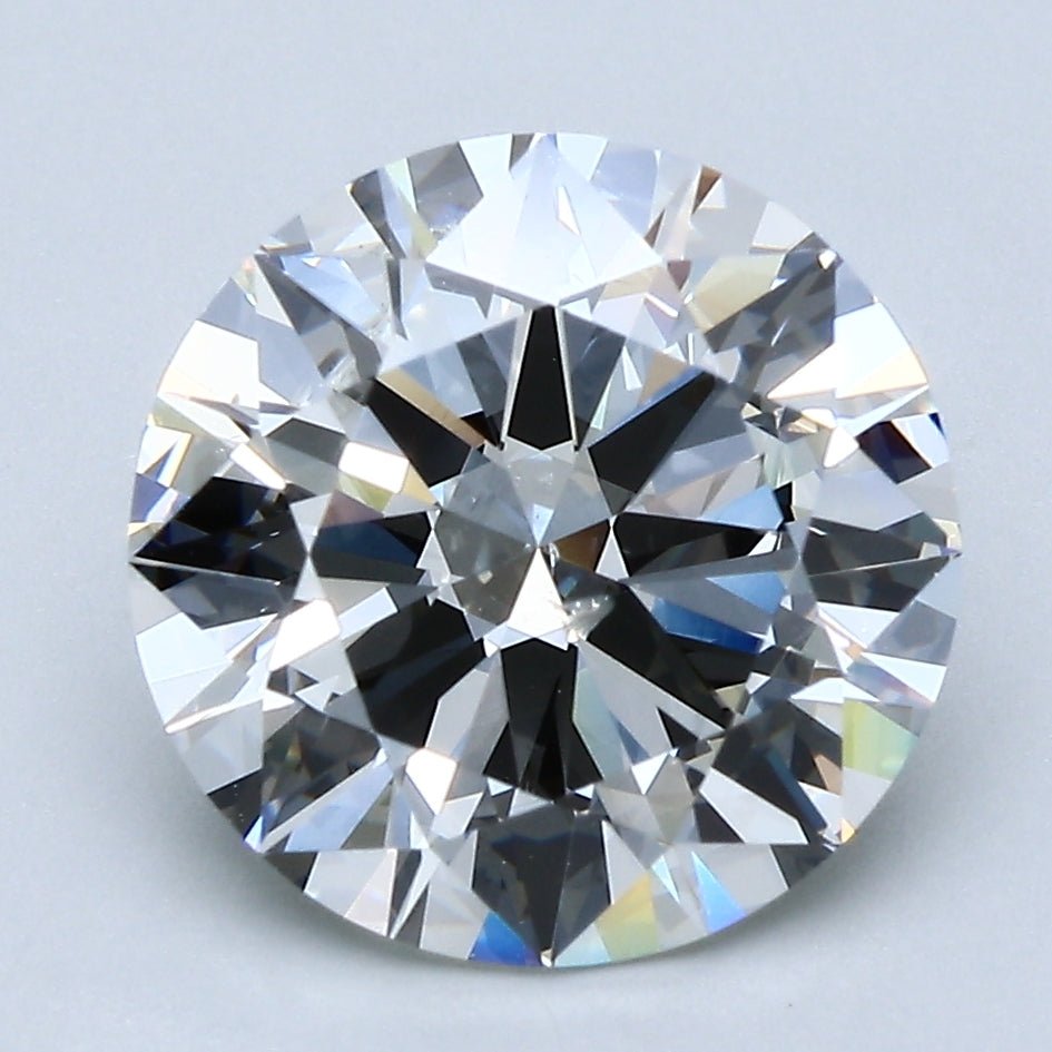 4 Carat Round Cut Natural Diamond - I SI2 - 4.0ct - EX Cut Grade