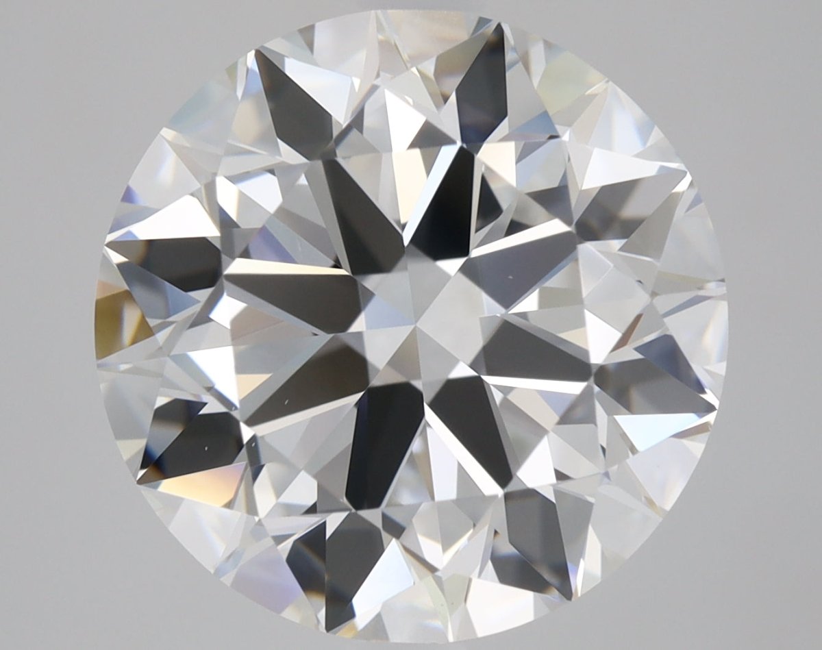 4 Carat Round Cut Natural Diamond - E VS1 - 4.01ct - EX Symmetry Grade