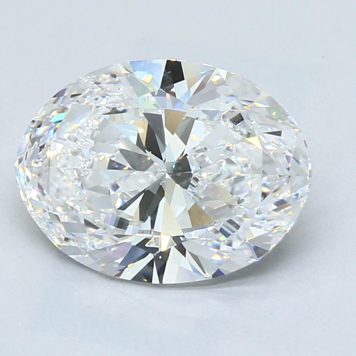4 Carat Oval - Natural Diamond - 3.8 - D - SI1 - EX - EX - Diamonds By Rothschild