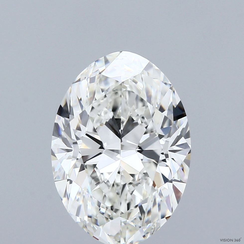 4 Carat Oval - Natural Diamond - 3.86 - I - IF - EX - EX - EX - Diamonds By Rothschild