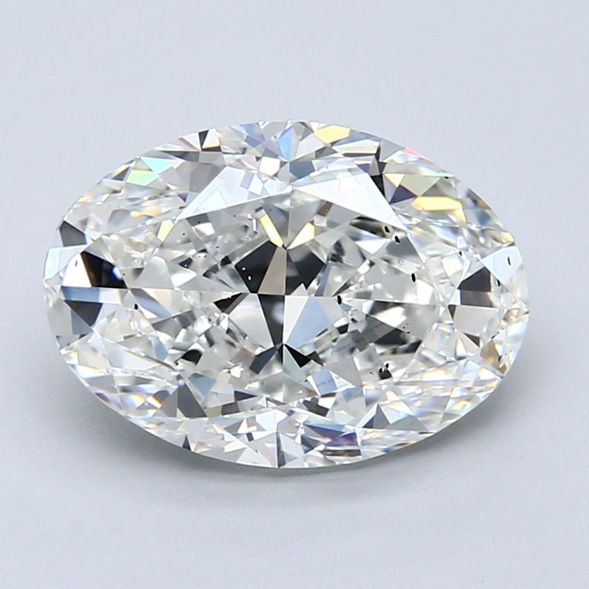 4 Carat Oval - Natural Diamond - 4.01 - G - SI2 - VG - VG - VG - Diamonds By Rothschild