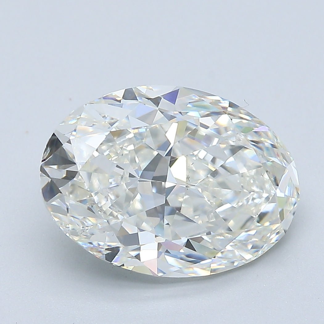 4 Carat Oval - Natural Diamond - 4.01 - H - SI1 - EX - EX - EX - Diamonds By Rothschild