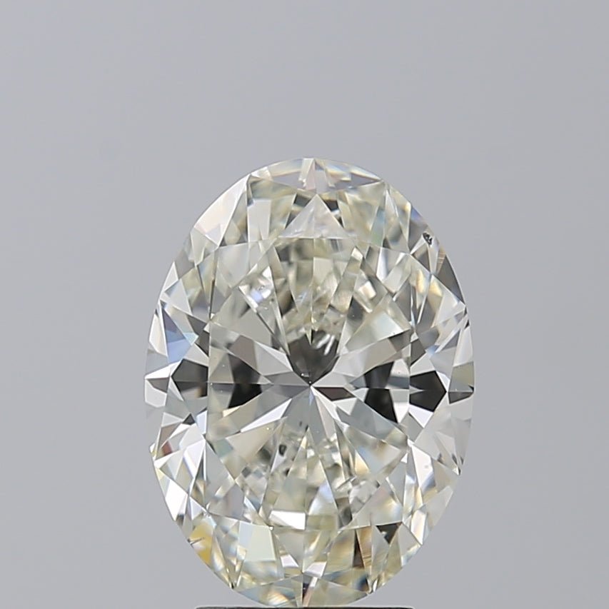 4 Carat Oval - Natural Diamond - 4.01 - J - SI1 - VG - EX - VG - Diamonds By Rothschild