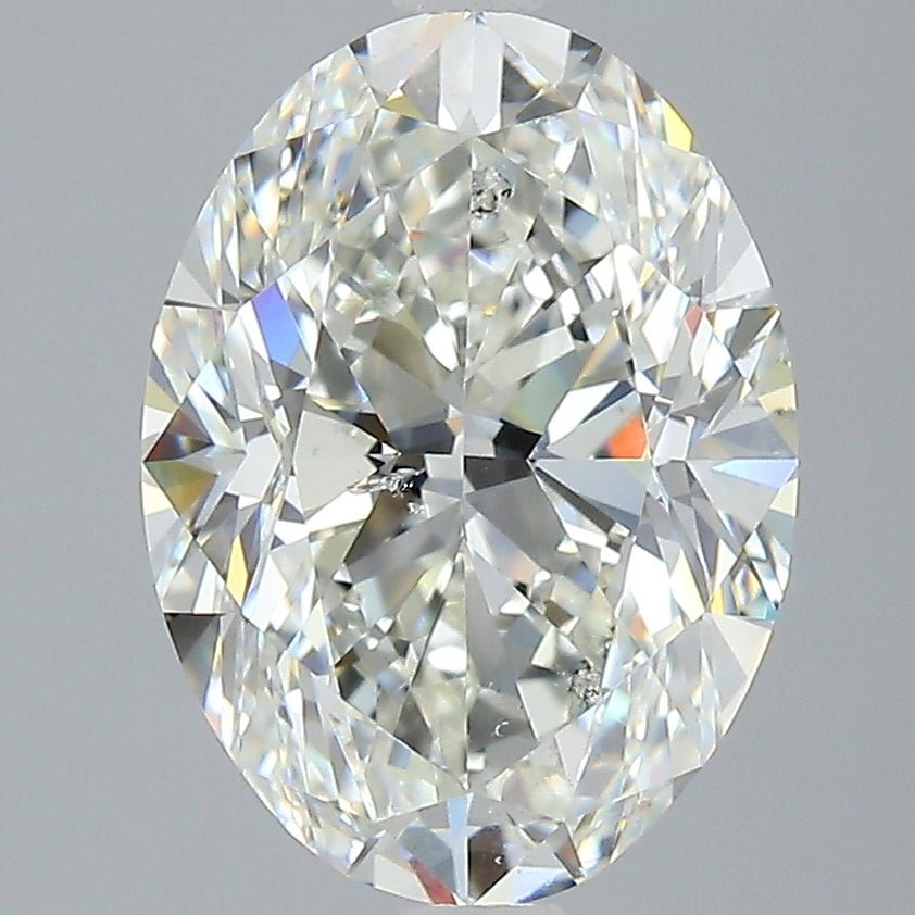 4 Carat Oval - Natural Diamond - 4.01 - J - SI2 - VG - EX - VG - Diamonds By Rothschild