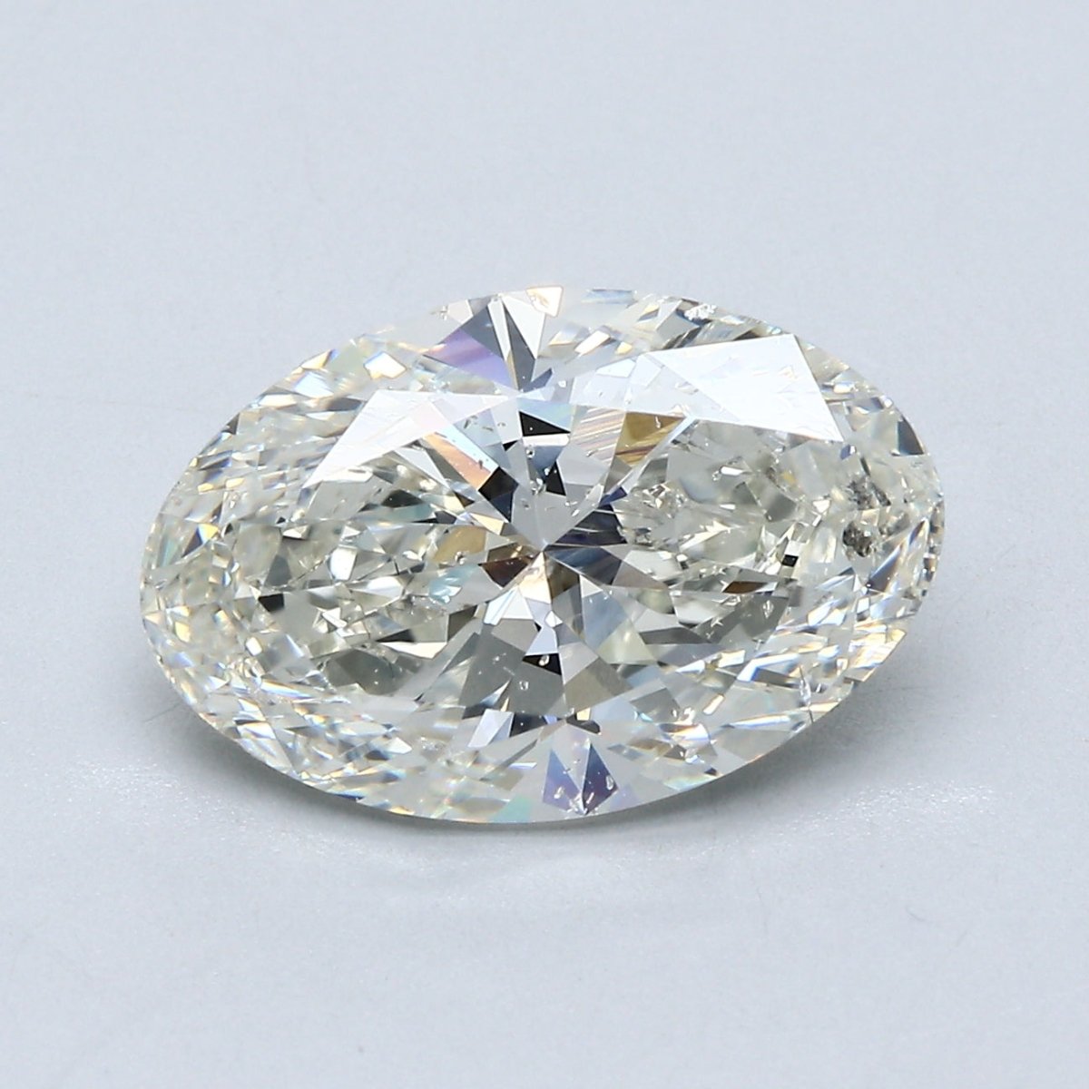 4 Carat Oval - Natural Diamond - 4.1 - G - Slightly Included - VG - EX - EX - Diamonds By Rothschild