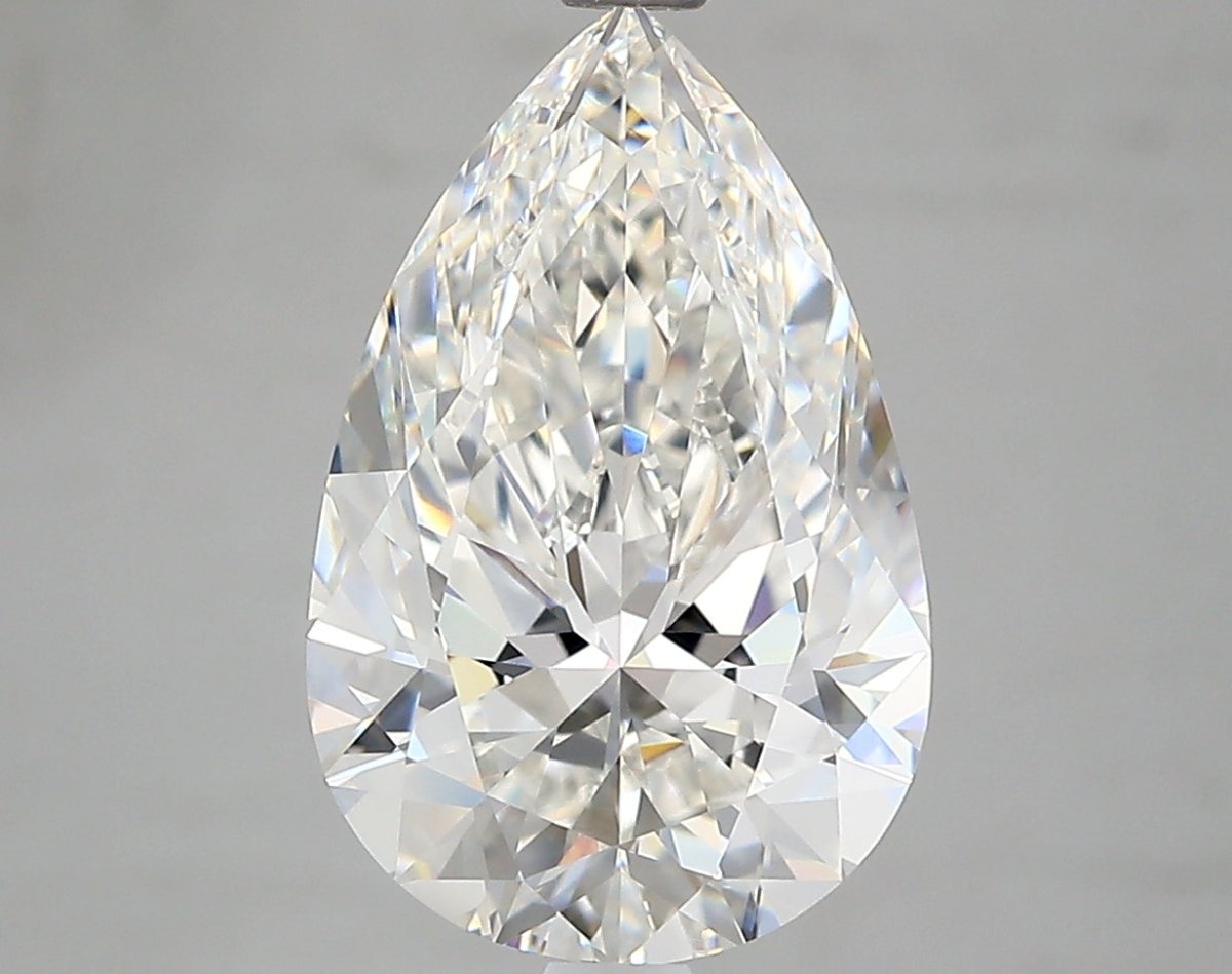 4 Carat Pear - Natural Diamond - 4 - G - VS1 - VG - EX - VG - Diamonds By Rothschild