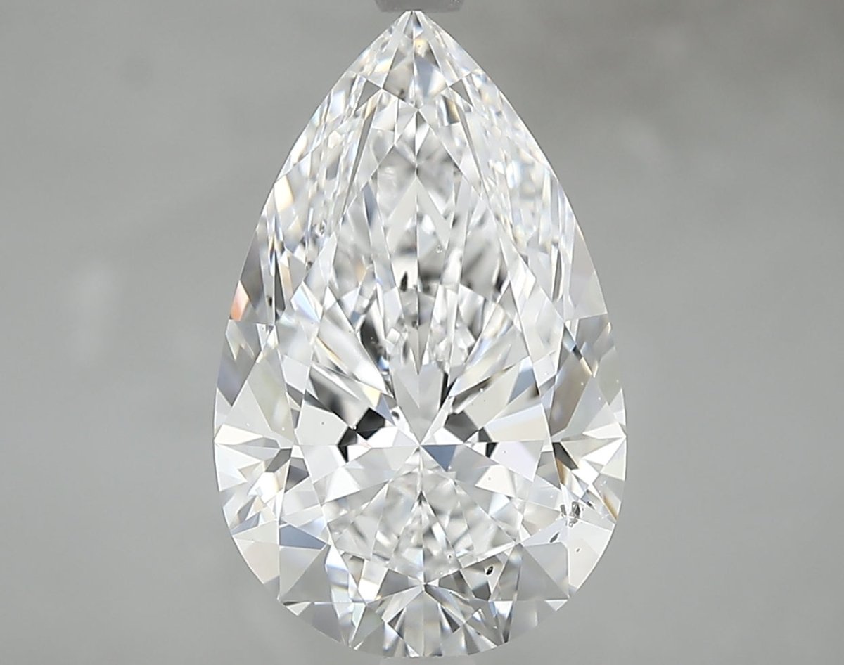 4 Carat Pear - Natural Diamond - 4.02 - D - SI1 - VG - EX - EX - Diamonds By Rothschild