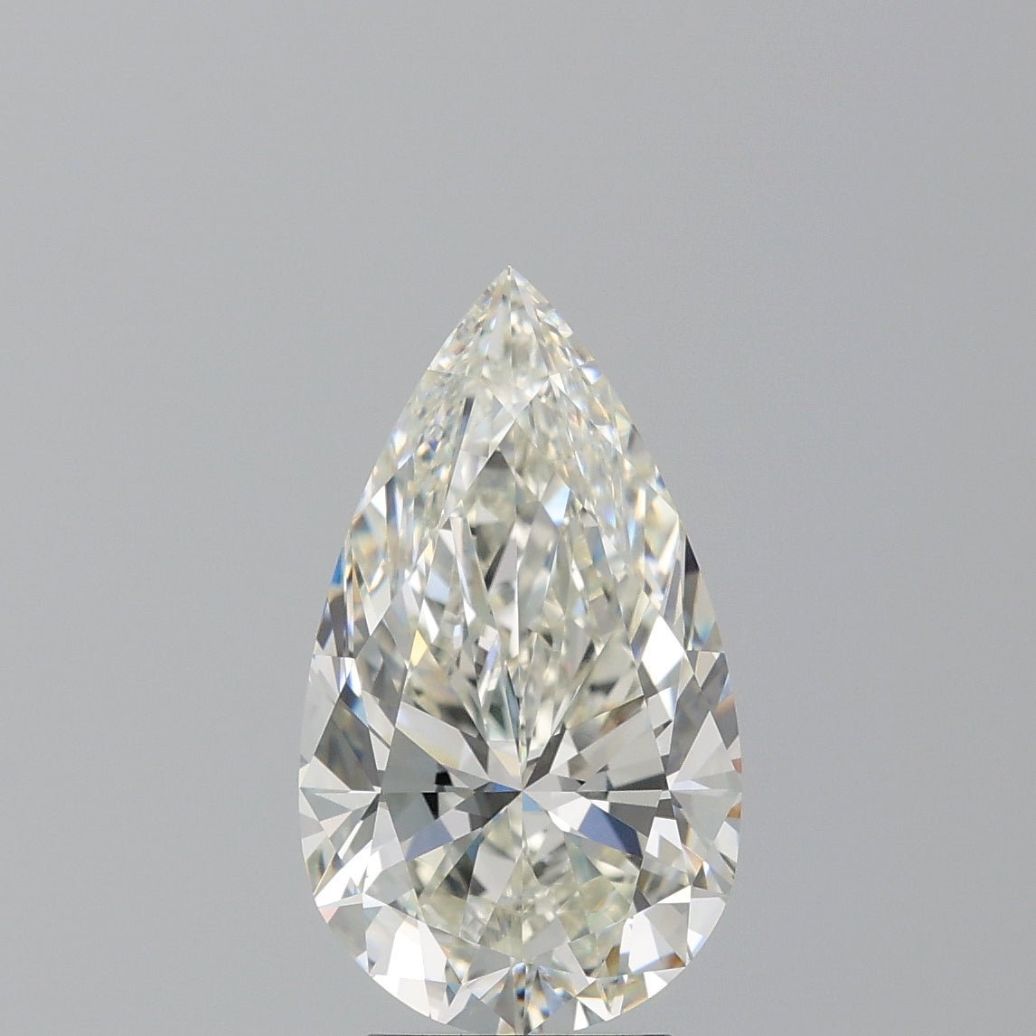 4 Carat Pear - Natural Diamond - 4.02 - J - IF - EX - EX - VG - Diamonds By Rothschild