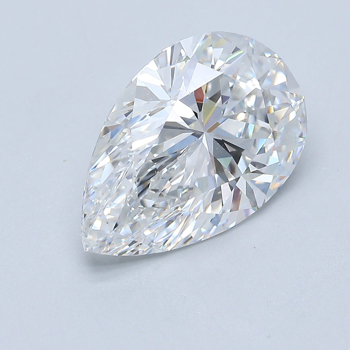 4 Carat Pear - Natural Diamond - 4.03 - F - VS1 - VG - VG - Diamonds By Rothschild