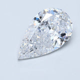 4 Carat Pear - Natural Diamond - 4.07 - D - SI2 - G - VG - VG - Diamonds By Rothschild