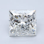 4 Carat PRINCESS - Natural Diamond - 3.72 - F - SI2 - VG - EX - EX - Diamonds By Rothschild