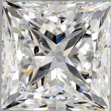 4 Carat Princess - Natural Diamond - 3.8 - F - SI2 - VG - EX - VG - Diamonds By Rothschild