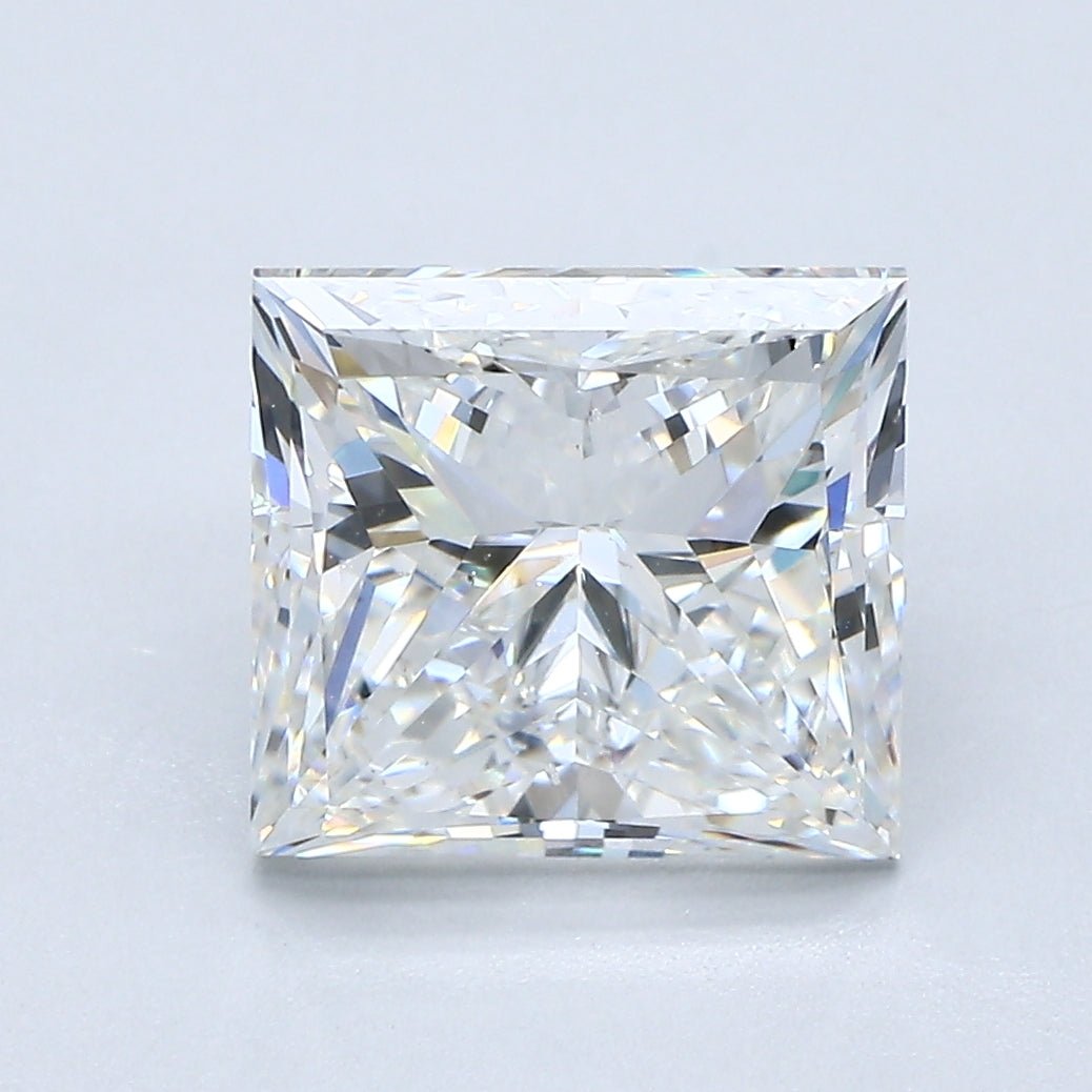 4 Carat PRINCESS - Natural Diamond - 4.01 - G - SI1 - VG - G - Diamonds By Rothschild