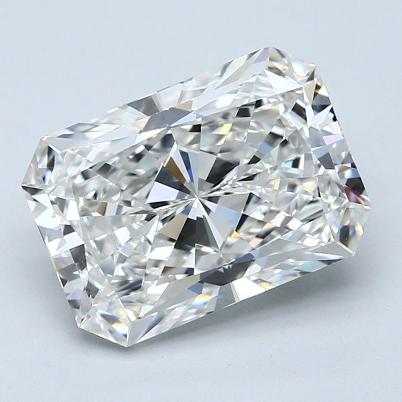 4 Carat Radiant - Natural Diamond - 4.01 - H - VS2 - VG - EX - EX - Diamonds By Rothschild