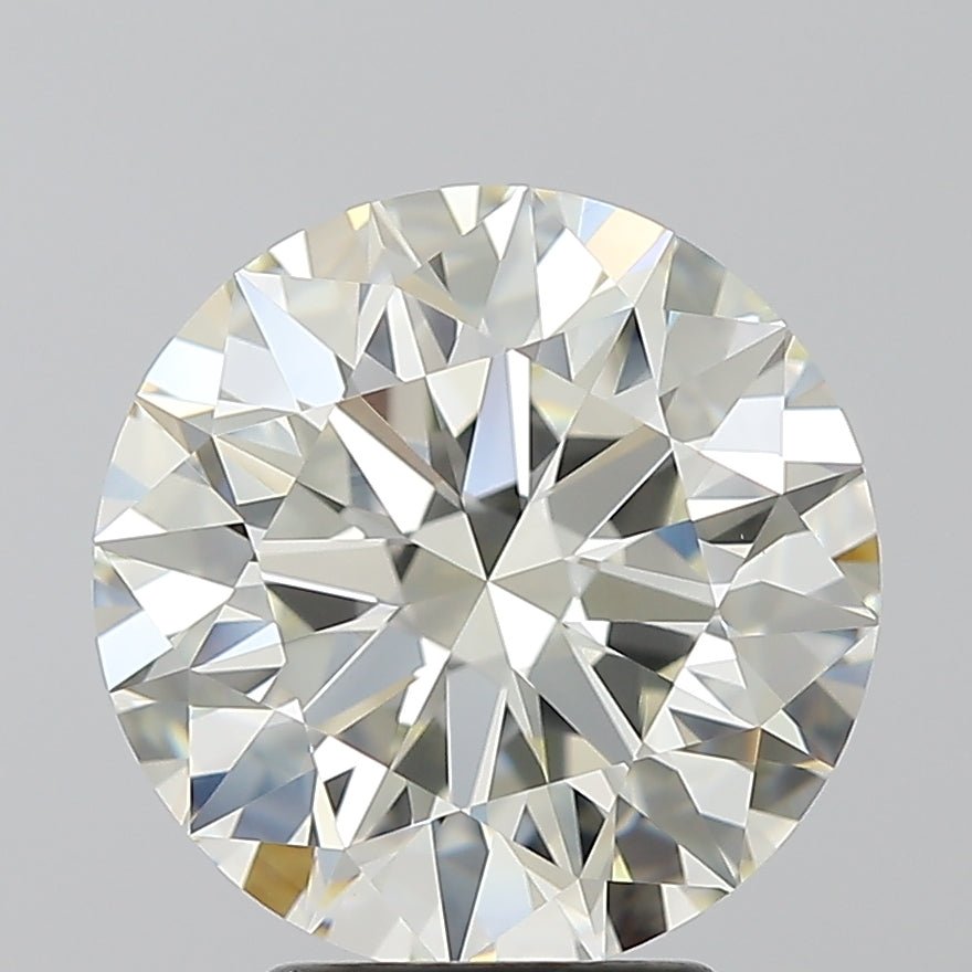 4 Carat Round - Natural Diamond - 3.71 - L - VVS2 - EX - EX - EX - Diamonds By Rothschild