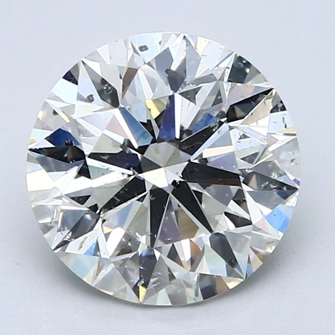 4 Carat Round - Natural Diamond - 3.8 - J - SI2 - EX - EX - EX - Diamonds By Rothschild