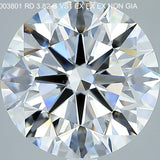 4 Carat Round - Natural Diamond - 3.82 - G - VS1 - EX - EX - EX - Diamonds By Rothschild