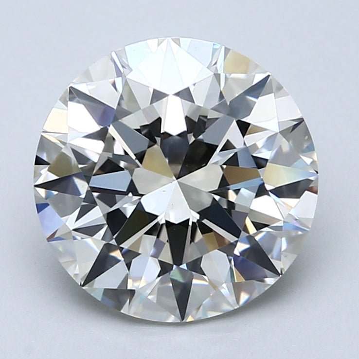 4 Carat Round - Natural Diamond - 3.82 - J - VS1 - EX - EX - EX - Diamonds By Rothschild