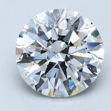 4 Carat Round - Natural Diamond - 3.91 - G - SI2 - EX - EX - EX - Diamonds By Rothschild