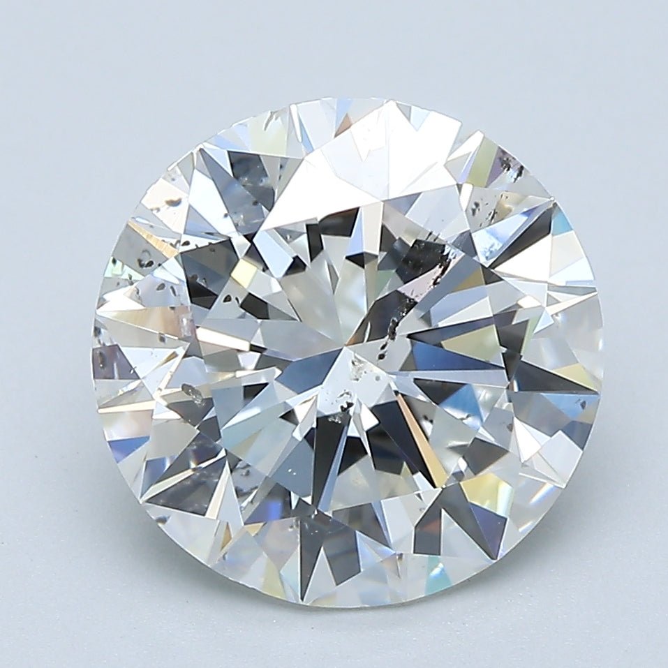 4 Carat Round - Natural Diamond - 4 - H - SI2 - EX - EX - EX - Diamonds By Rothschild
