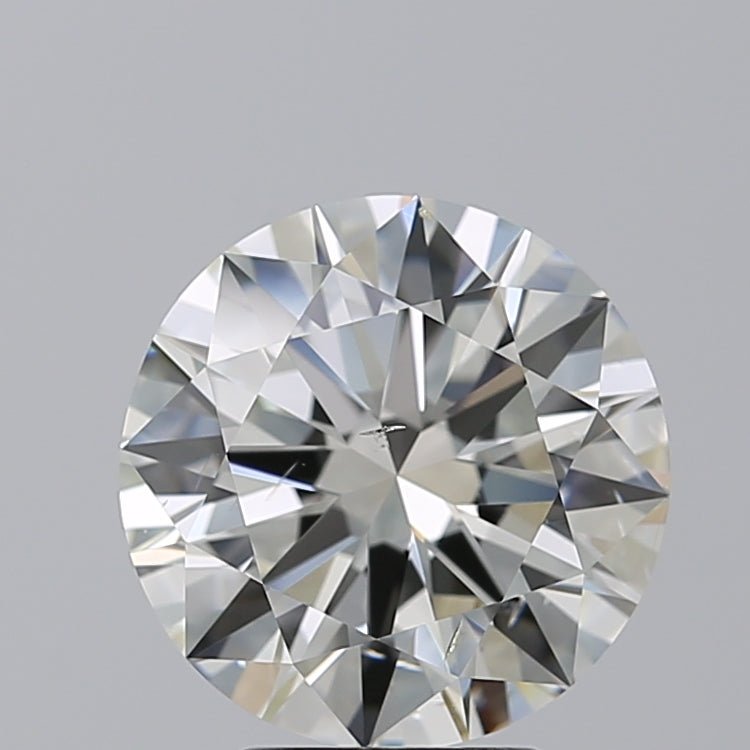 4 Carat Round - Natural Diamond - 4 - J - SI2 - EX - EX - VG - Diamonds By Rothschild