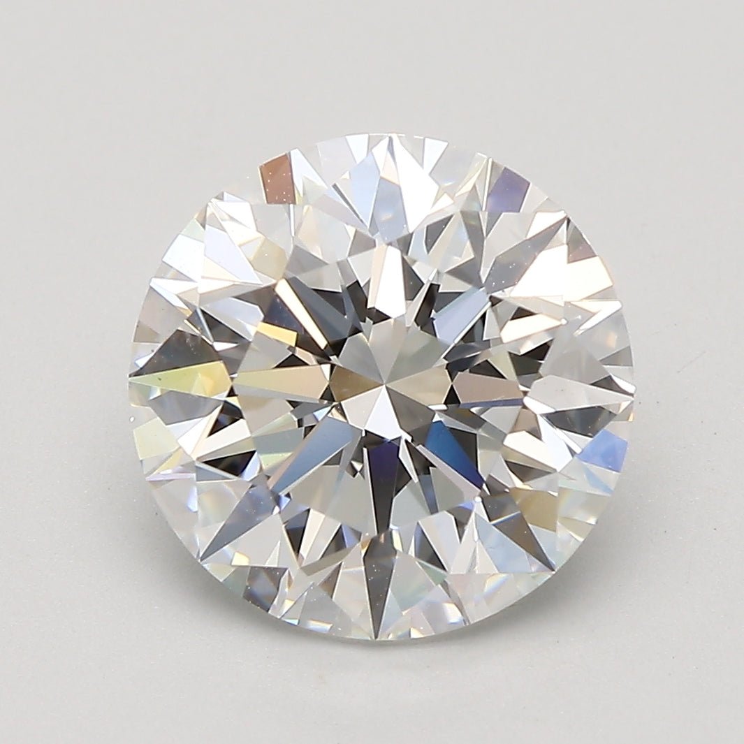 4 Carat Round - Natural Diamond - 4.01 - F - VS2 - EX - EX - EX - Diamonds By Rothschild
