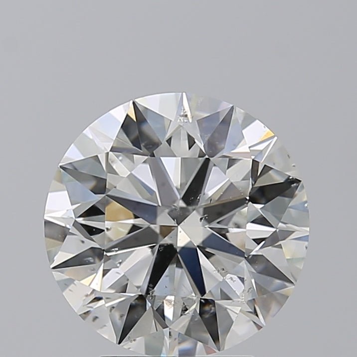 4 Carat Round - Natural Diamond - 4.01 - H - SI2 - EX - EX - EX - Diamonds By Rothschild