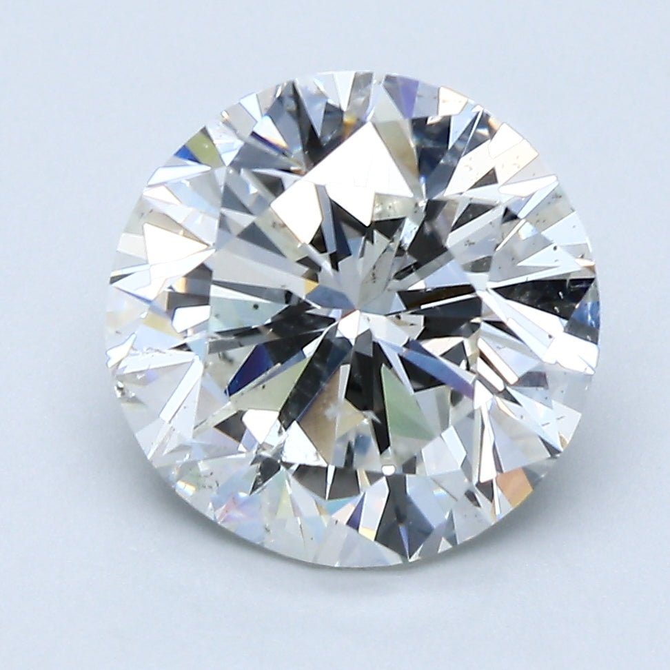 4 Carat Round - Natural Diamond - 4.01 - H - SI2 - G - G - f - Diamonds By Rothschild
