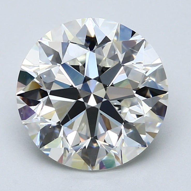 4 Carat Round - Natural Diamond - 4.01 - I - SI1 - EX - EX - VG - Diamonds By Rothschild