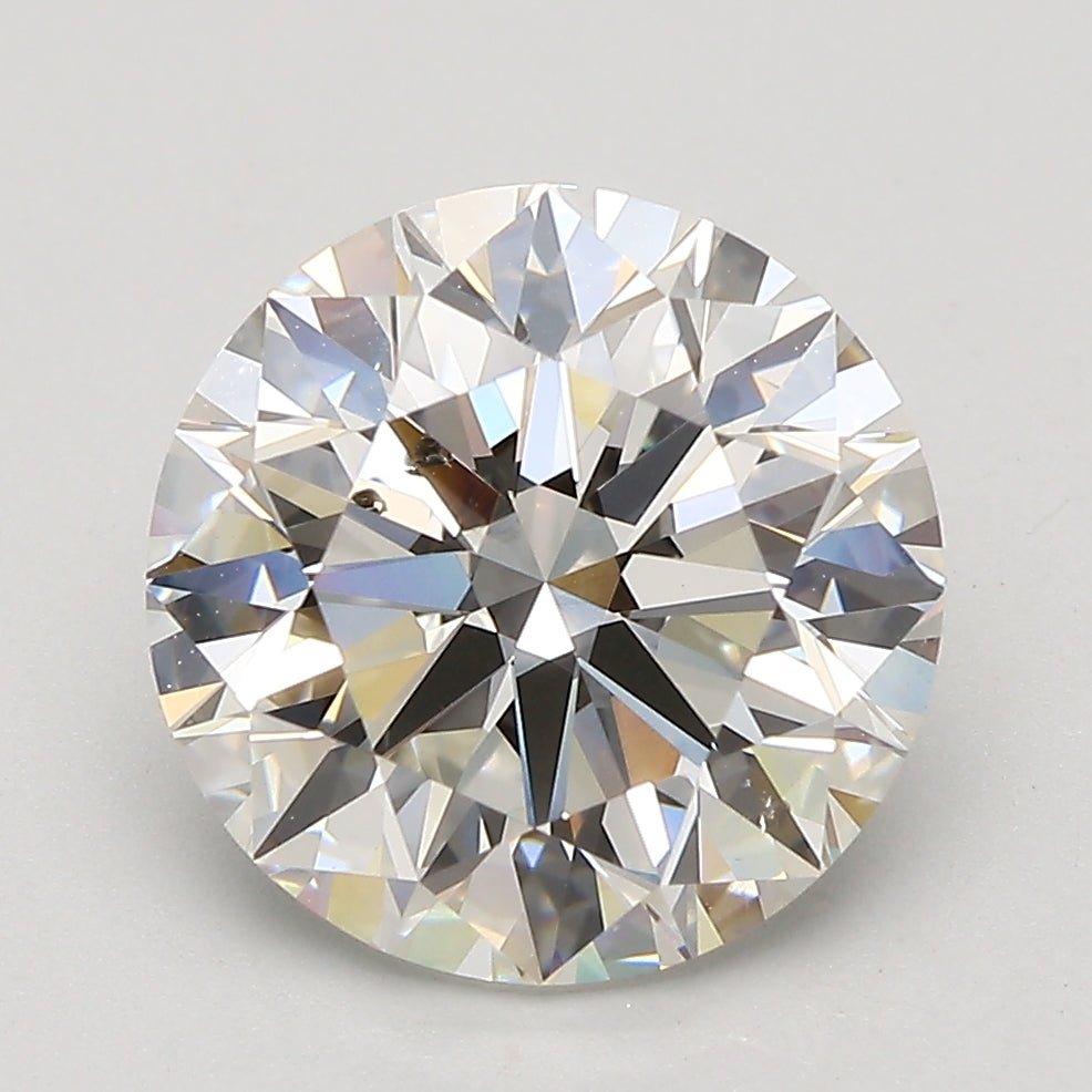 4 Carat Round - Natural Diamond - 4.01 - I - SI2 - EX - EX - EX - Diamonds By Rothschild