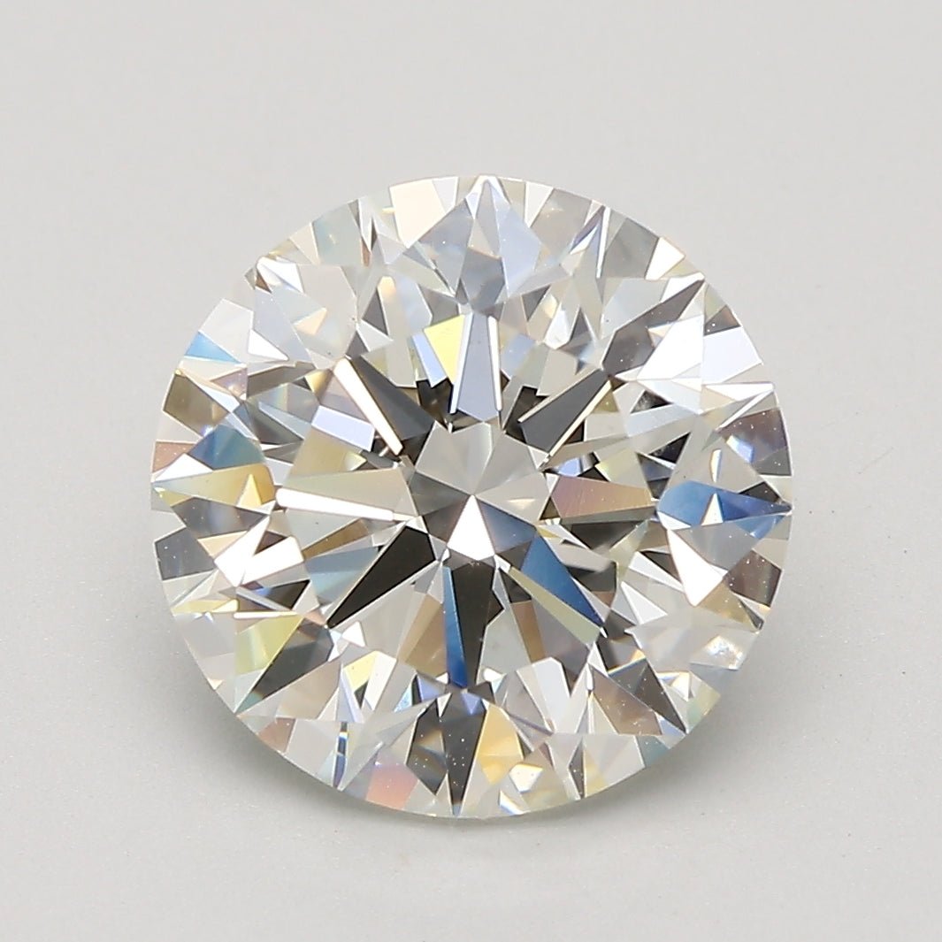 4 Carat Round - Natural Diamond - 4.01 - J - SI1 - EX - EX - EX - Diamonds By Rothschild