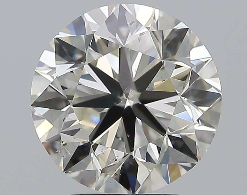4 Carat Round - Natural Diamond - 4.01 - J - SI2 - VG - EX - VG - Diamonds By Rothschild