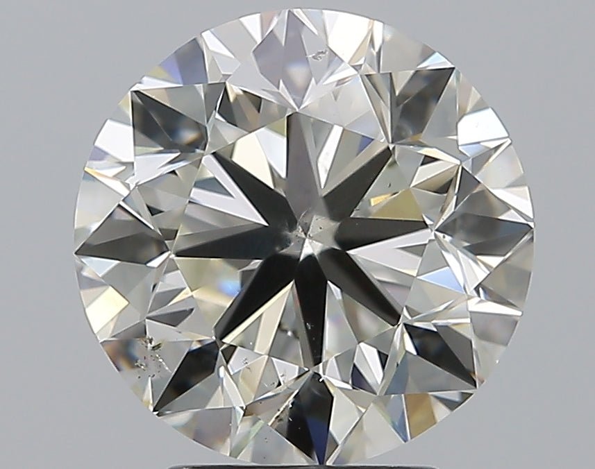 4 Carat Round - Natural Diamond - 4.01 - J - SI2 - VG - EX - VG - Diamonds By Rothschild