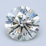 4 Carat Round - Natural Diamond - 4.01 - L - VS1 - EX - EX - EX - Diamonds By Rothschild