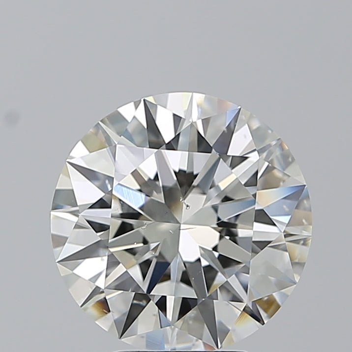 4 Carat Round - Natural Diamond - 4.02 - J - SI1 - EX - EX - EX - Diamonds By Rothschild